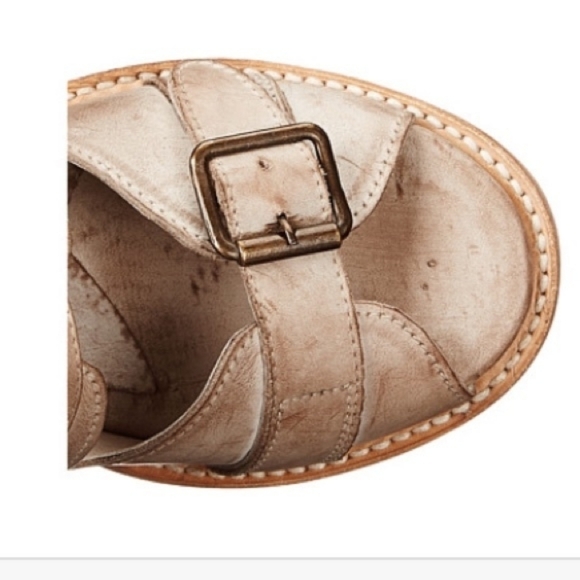 Freebird Bond RARE Gladiator Strappy Heeled Boots Rustic Tan Cream - Picture 8 of 12